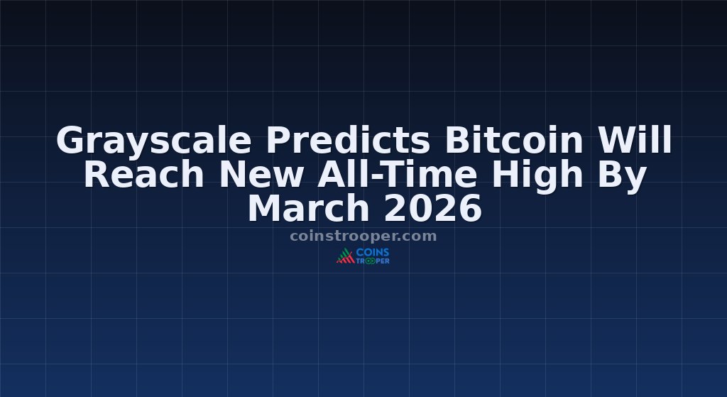 Grayscale Predicts Bitcoin Will Reach New All-Time High By March 2026