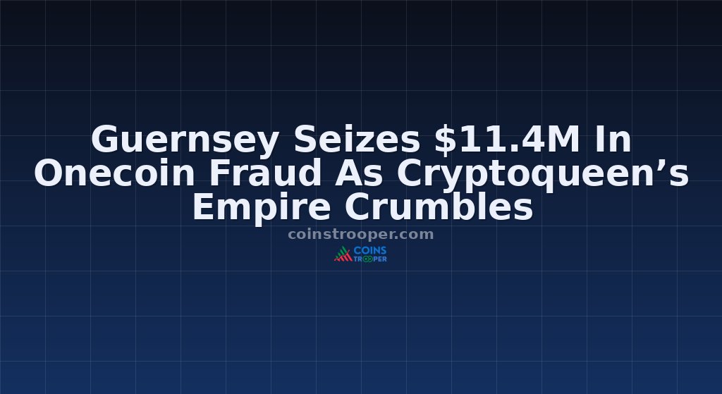 Guernsey Seizes $11.4M In Onecoin Fraud As Cryptoqueen’s Empire Crumbles