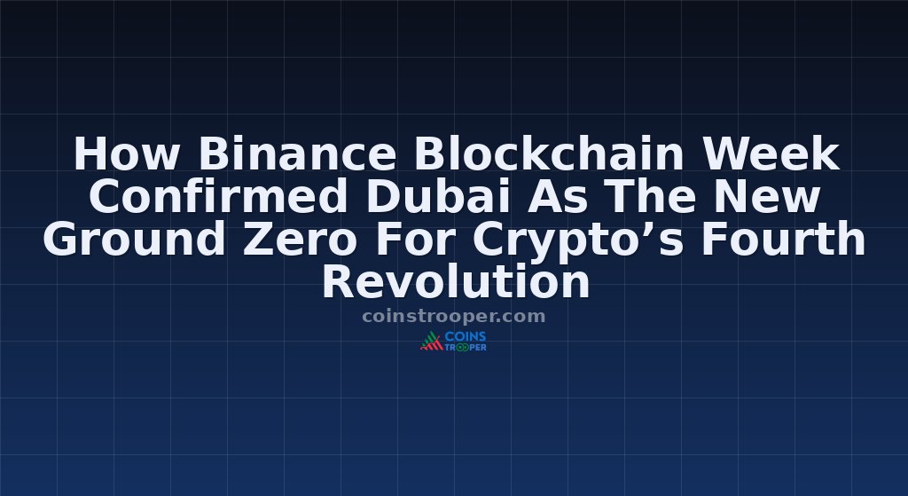 How Binance Blockchain Week Confirmed Dubai As The New Ground Zero For Crypto’s Fourth Revolution