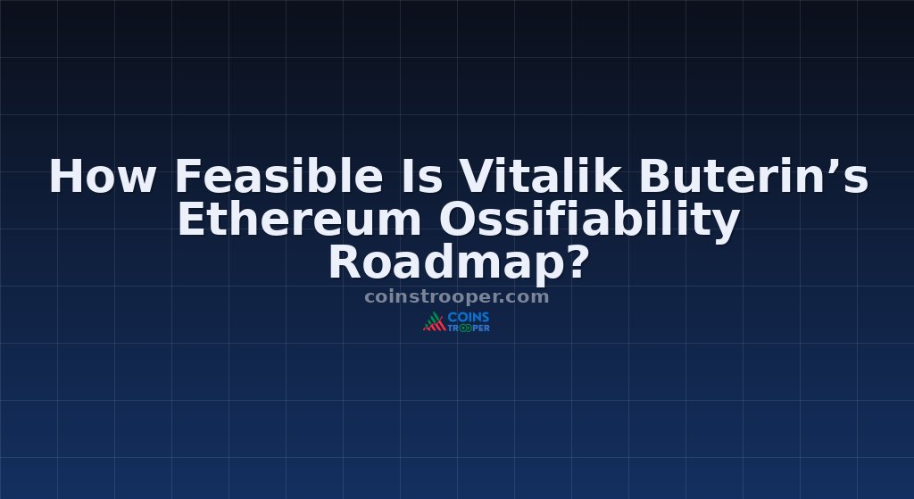 How Feasible Is Vitalik Buterin’s Ethereum Ossifiability Roadmap?