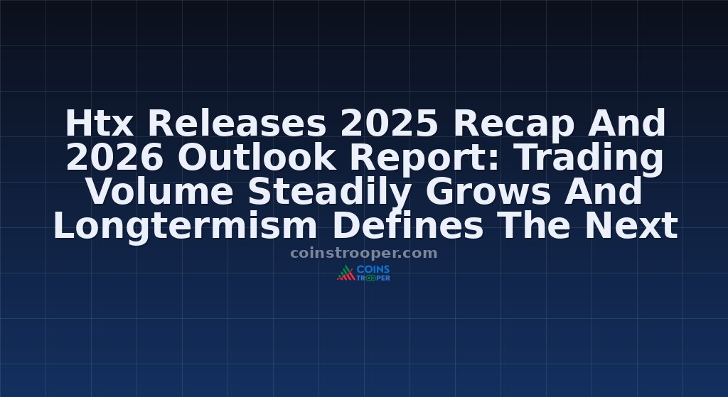 Htx Releases 2025 Recap And 2026 Outlook Report: Trading Volume Steadily Grows And Longtermism Defines The Next Expansion Cycle