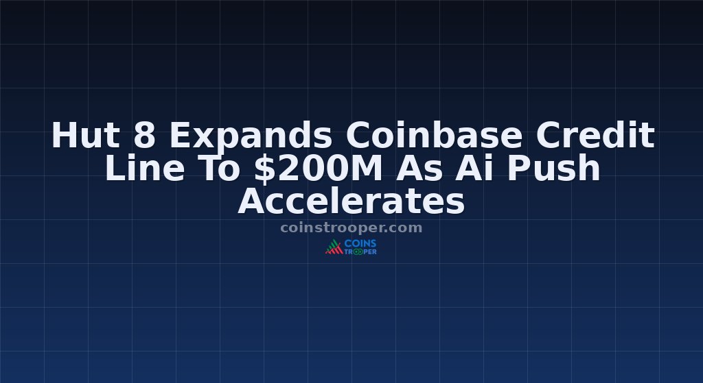 Hut 8 Expands Coinbase Credit Line To $200M As Ai Push Accelerates
