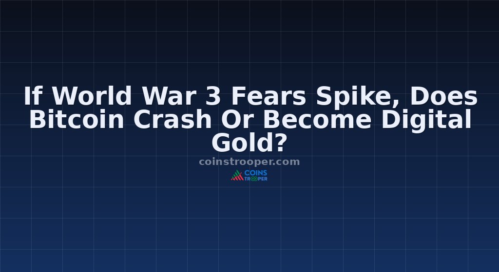 If World War 3 Fears Spike, Does Bitcoin Crash Or Become Digital Gold?