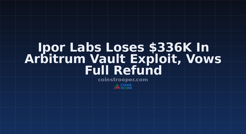 Ipor Labs Loses $336K In Arbitrum Vault Exploit, Vows Full Refund