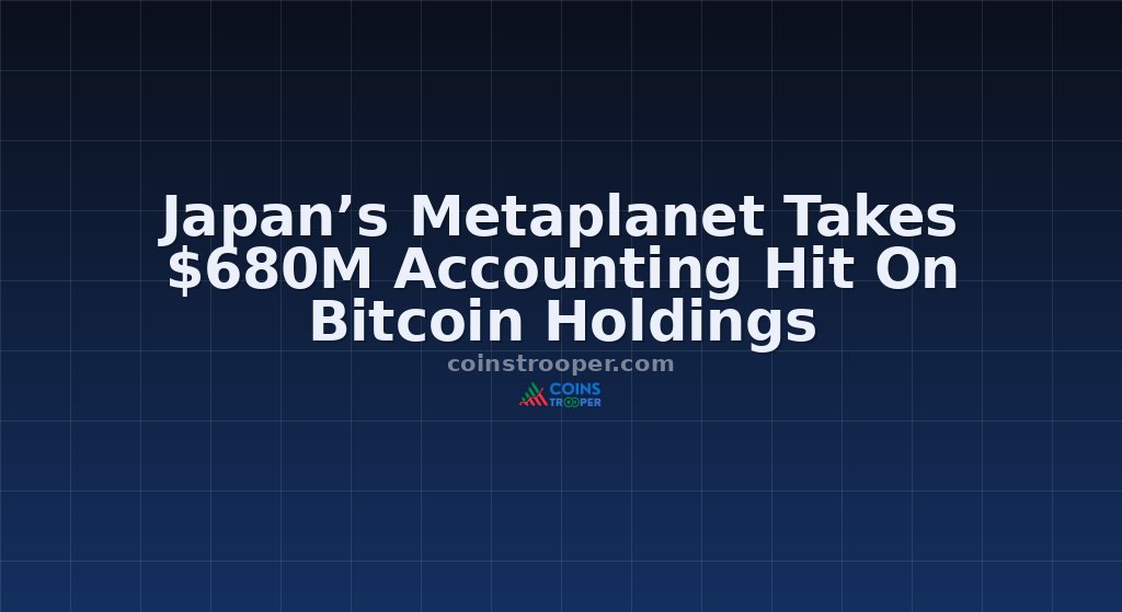 Japan’s Metaplanet Takes $680M Accounting Hit On Bitcoin Holdings