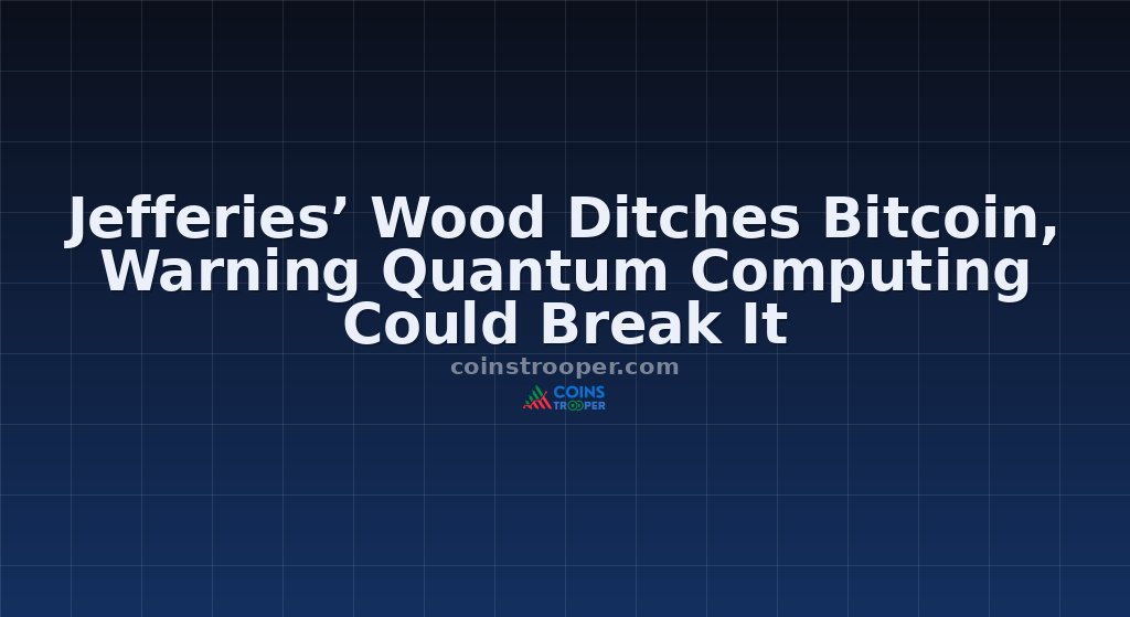 Jefferies’ Wood Ditches Bitcoin, Warning Quantum Computing Could Break It