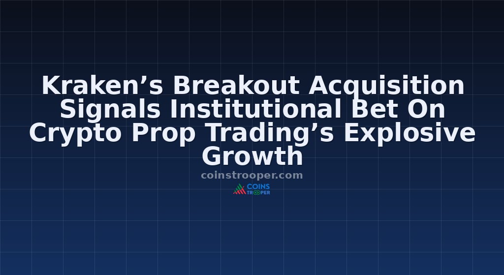 Kraken’s Breakout Acquisition Signals Institutional Bet On Crypto Prop Trading’s Explosive Growth