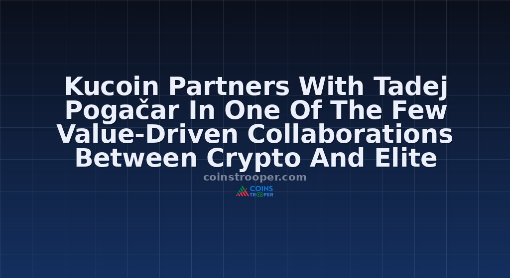 Kucoin Partners With Tadej Pogačar In One Of The Few Value-Driven Collaborations Between Crypto And Elite Cycling