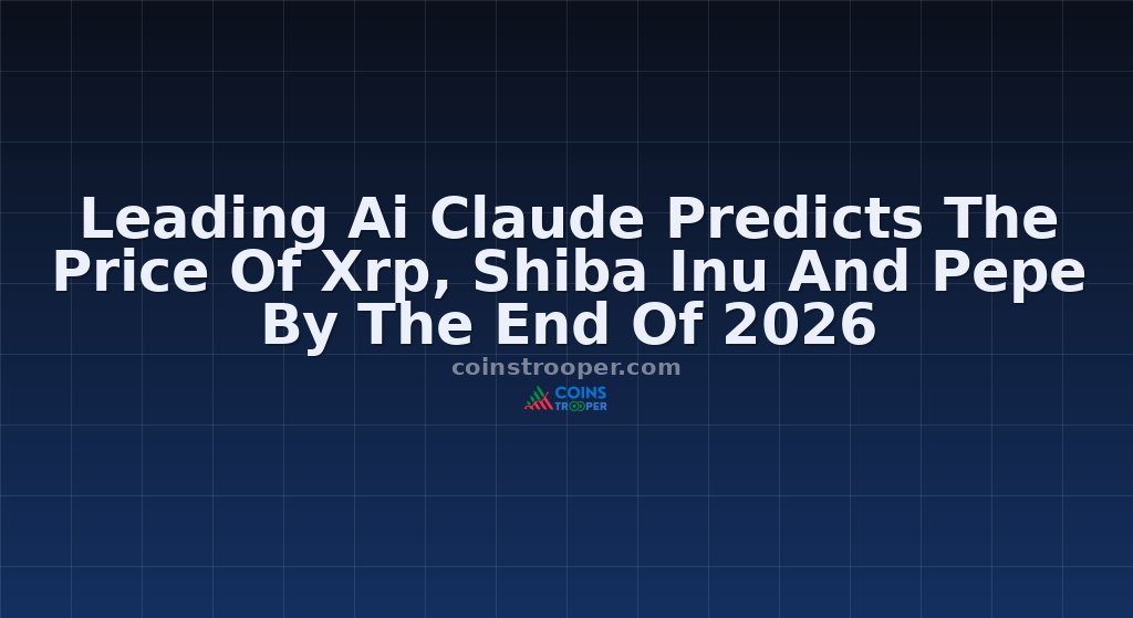 Leading Ai Claude Predicts The Price Of Xrp, Shiba Inu And Pepe By The End Of 2026