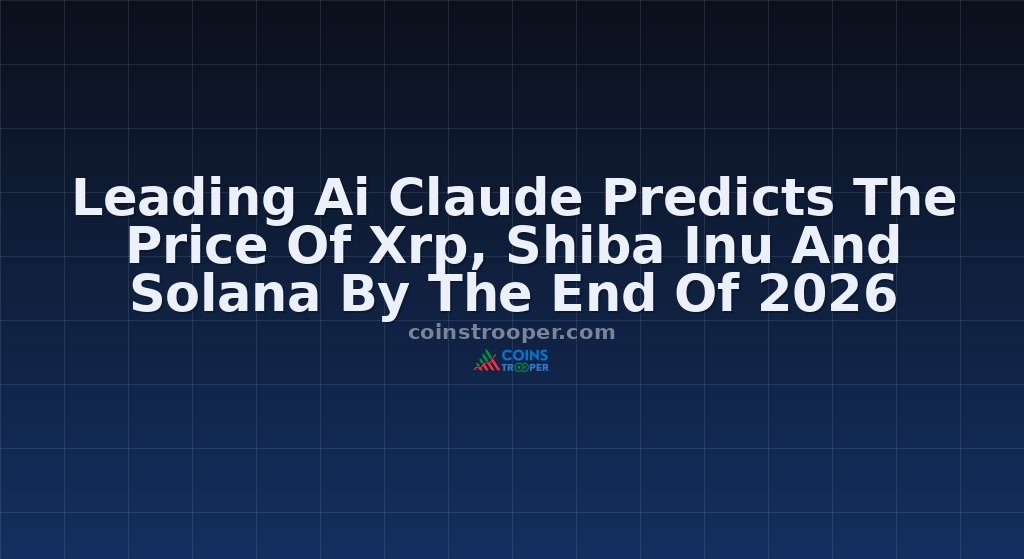 Leading Ai Claude Predicts The Price Of Xrp, Shiba Inu And Solana By The End Of 2026