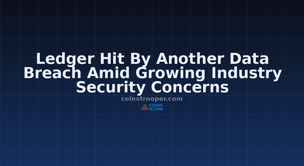 Ledger Hit By Another Data Breach Amid Growing Industry Security Concerns