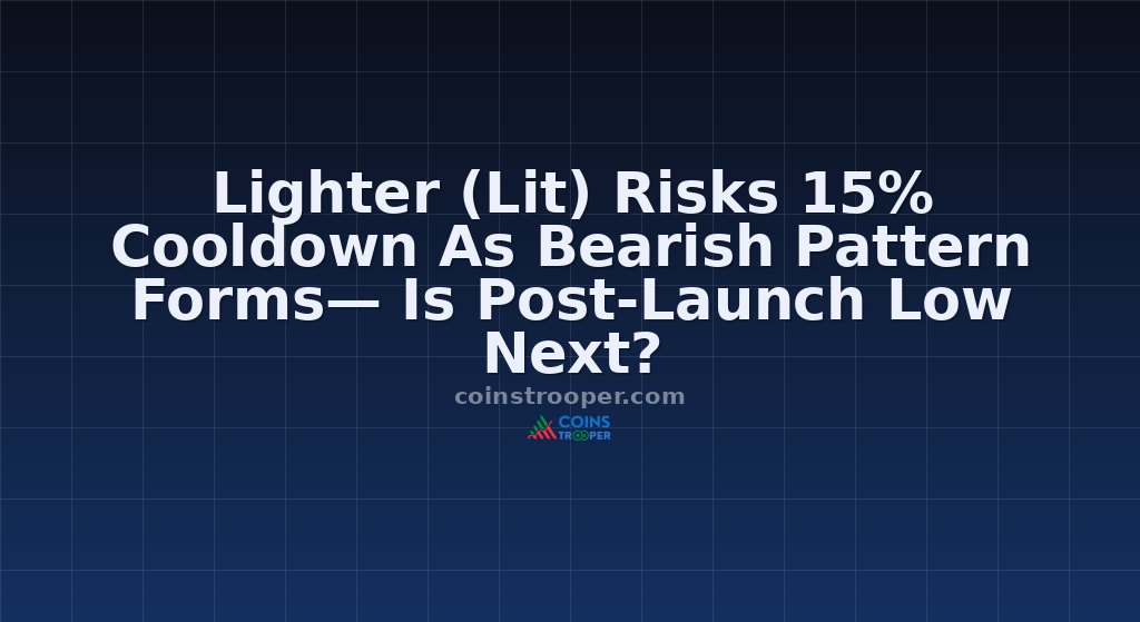 Lighter (Lit) Risks 15% Cooldown As Bearish Pattern Forms— Is Post-Launch Low Next?