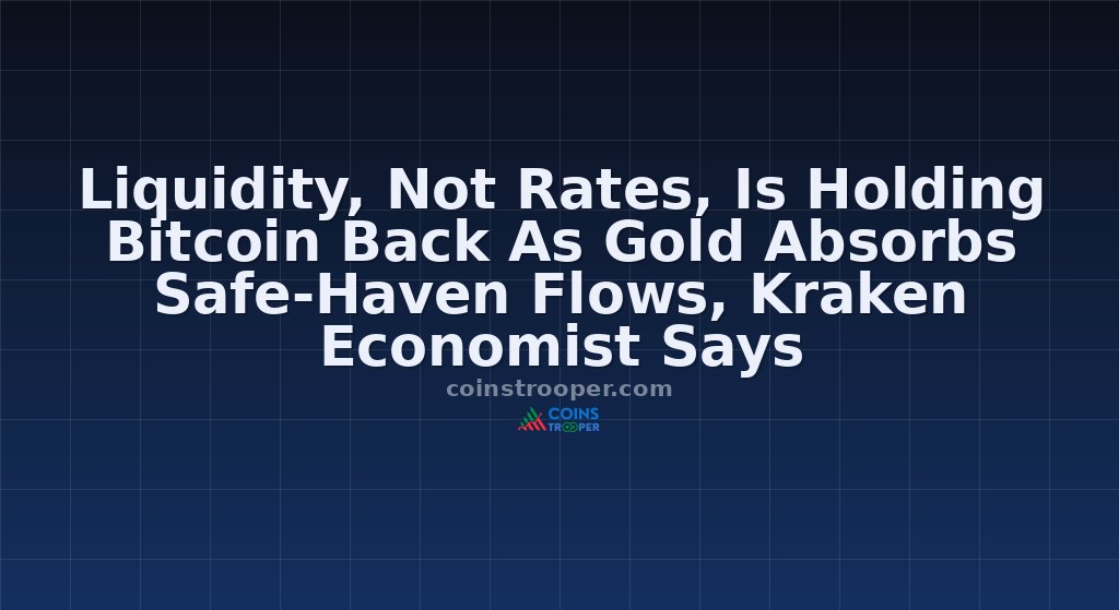 Liquidity, Not Rates, Is Holding Bitcoin Back As Gold Absorbs Safe-Haven Flows, Kraken Economist Says