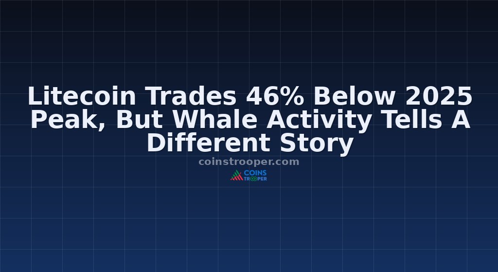 Litecoin Trades 46% Below 2025 Peak, But Whale Activity Tells A Different Story