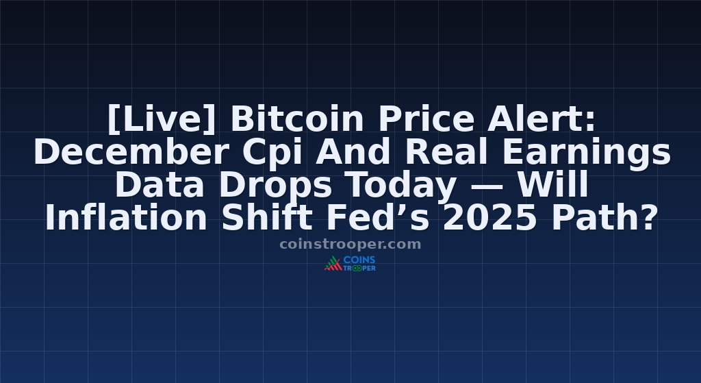 [Live] Bitcoin Price Alert: December Cpi And Real Earnings Data Drops Today — Will Inflation Shift Fed’s 2025 Path?