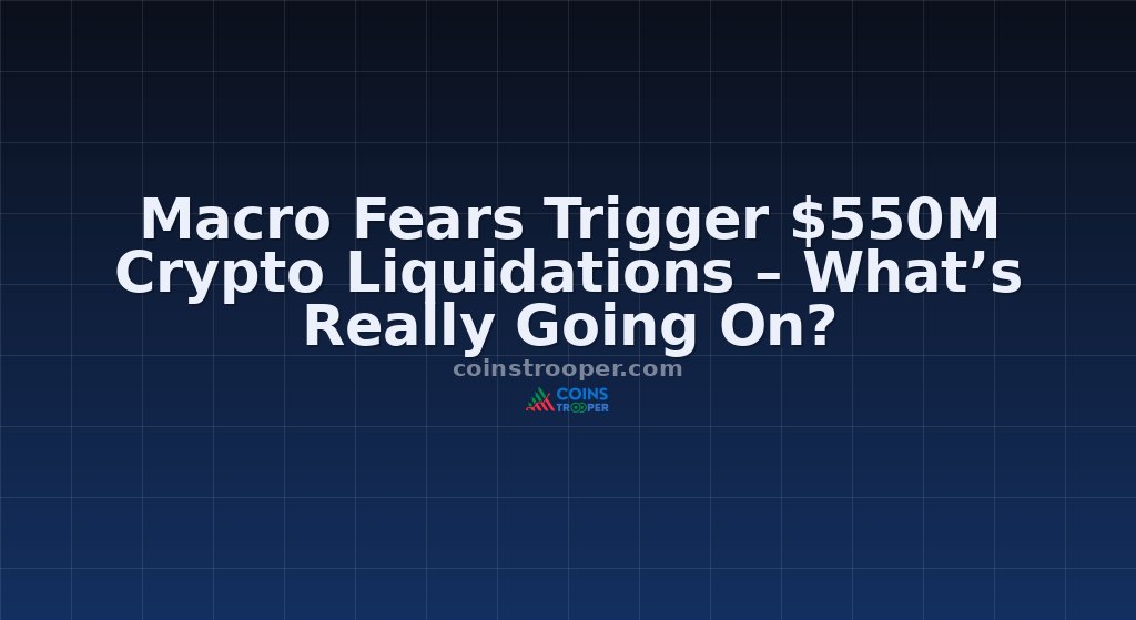Macro Fears Trigger $550M Crypto Liquidations – What’s Really Going On?
