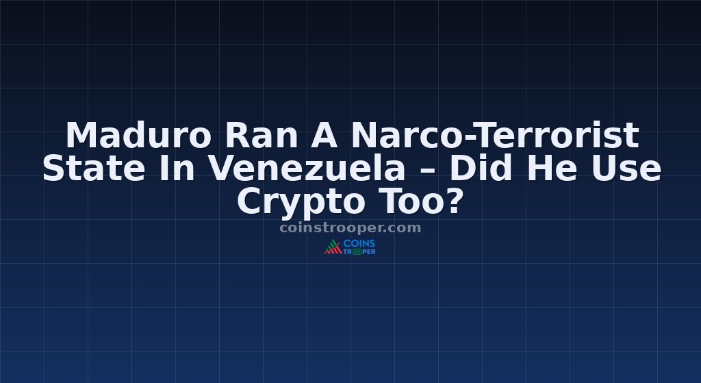 Maduro Ran A Narco-Terrorist State In Venezuela – Did He Use Crypto Too?