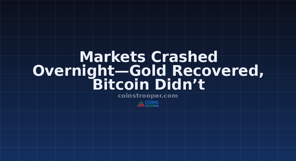 Markets Crashed Overnight—Gold Recovered, Bitcoin Didn’t