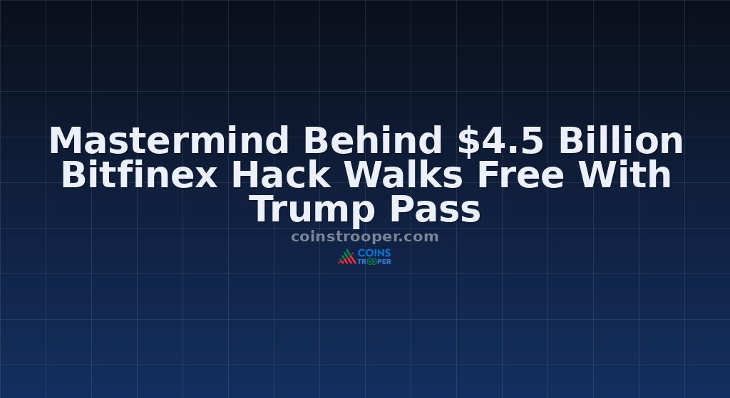 Mastermind Behind $4.5 Billion Bitfinex Hack Walks Free With Trump Pass