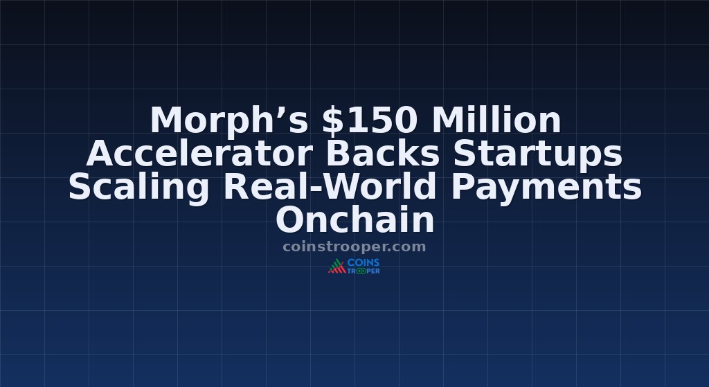 Morph’s $150 Million Accelerator Backs Startups Scaling Real-World Payments Onchain