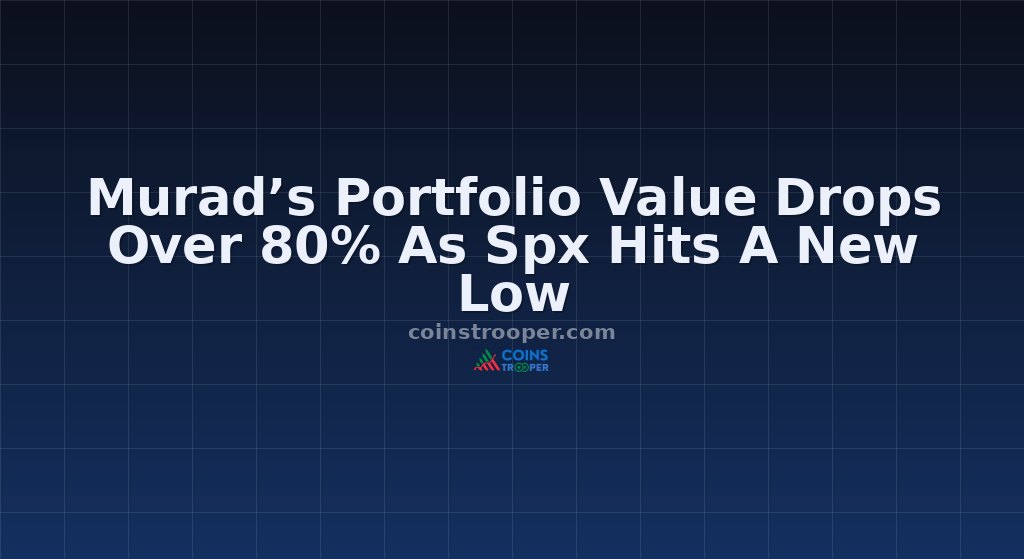 Murad’s Portfolio Value Drops Over 80% As Spx Hits A New Low