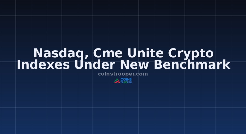 Nasdaq, Cme Unite Crypto Indexes Under New Benchmark