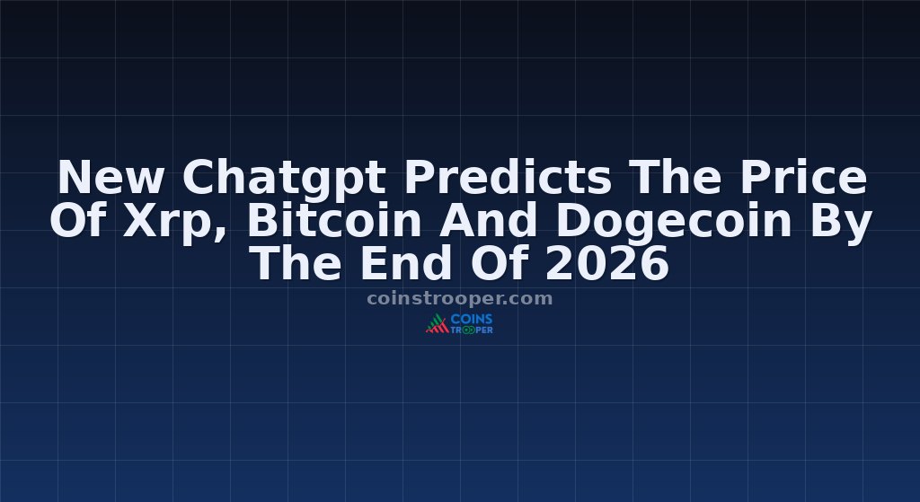 New Chatgpt Predicts The Price Of Xrp, Bitcoin And Dogecoin By The End Of 2026