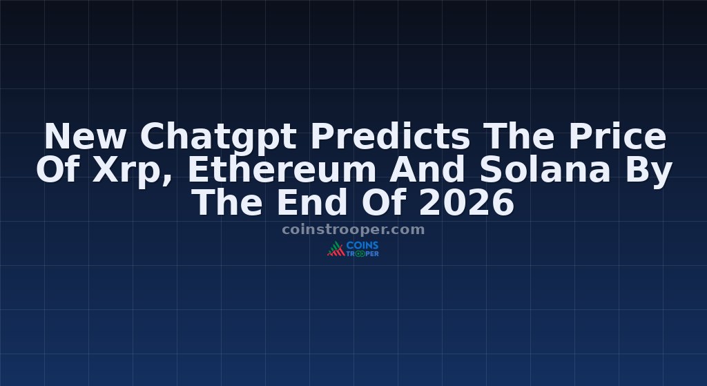 New Chatgpt Predicts The Price Of Xrp, Ethereum And Solana By The End Of 2026
