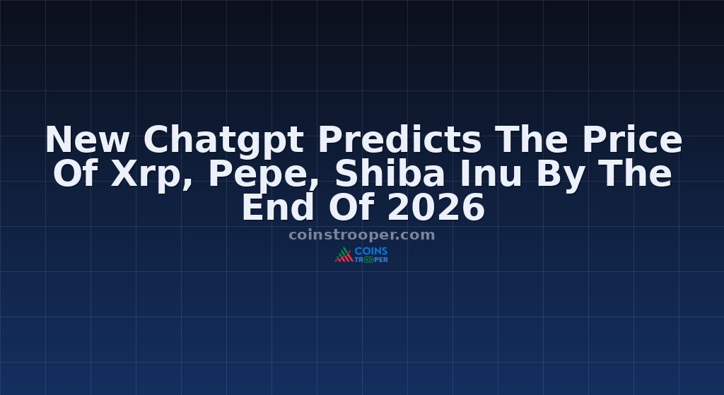 New Chatgpt Predicts The Price Of Xrp, Pepe, Shiba Inu By The End Of 2026