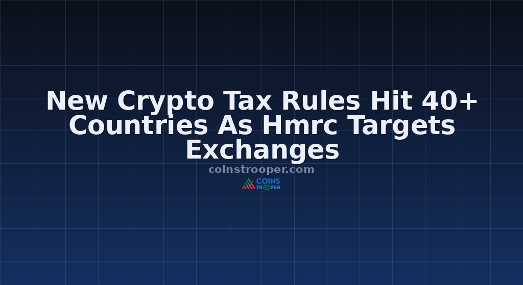 New Crypto Tax Rules Hit 40+ Countries As Hmrc Targets Exchanges