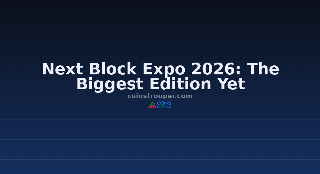 Next Block Expo 2026: The Biggest Edition Yet