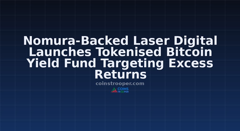 Nomura-Backed Laser Digital Launches Tokenised Bitcoin Yield Fund Targeting Excess Returns