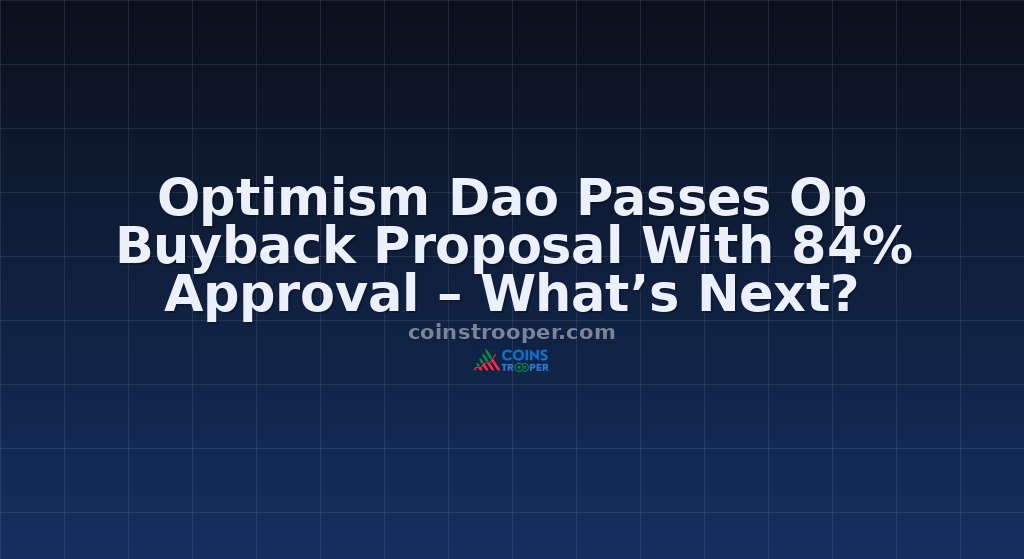 Optimism Dao Passes Op Buyback Proposal With 84% Approval – What’s Next?