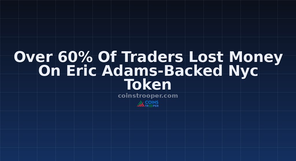 Over 60% Of Traders Lost Money On Eric Adams-Backed Nyc Token