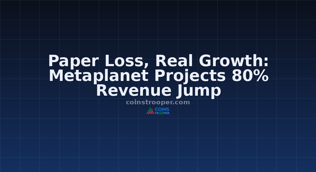 Paper Loss, Real Growth: Metaplanet Projects 80% Revenue Jump