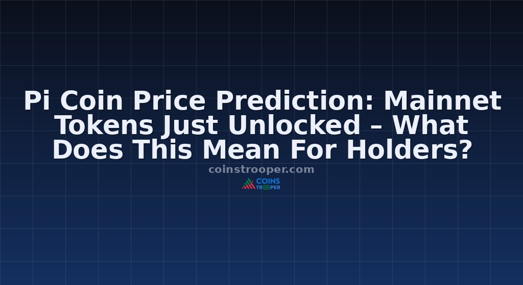 Pi Coin Price Prediction: Mainnet Tokens Just Unlocked – What Does This Mean For Holders?