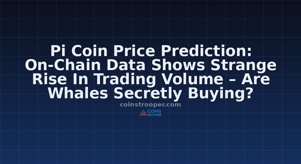 Pi Coin Price Prediction: On-Chain Data Shows Strange Rise In Trading Volume – Are Whales Secretly Buying?