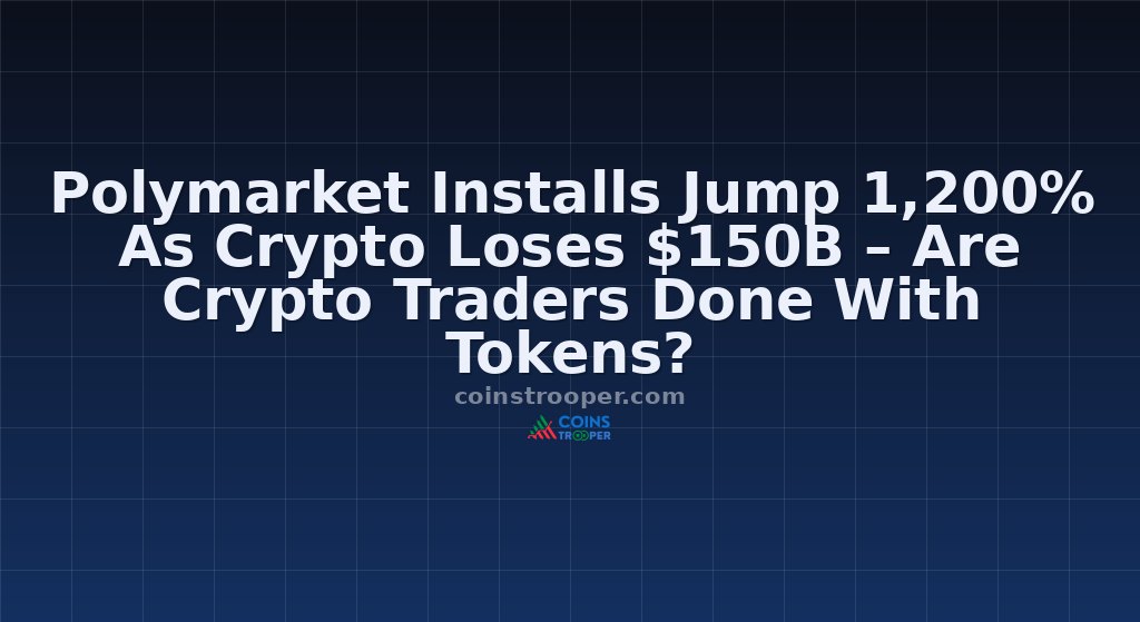Polymarket Installs Jump 1,200% As Crypto Loses $150B – Are Crypto Traders Done With Tokens?