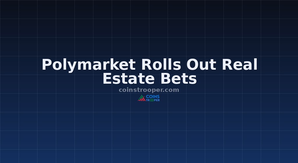 Polymarket Rolls Out Real Estate Bets