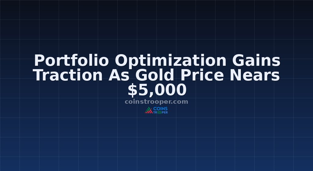 Portfolio Optimization Gains Traction As Gold Price Nears $5,000
