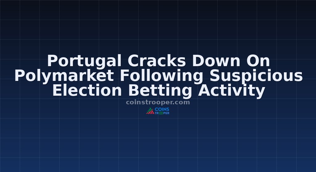 Portugal Cracks Down On Polymarket Following Suspicious Election Betting Activity