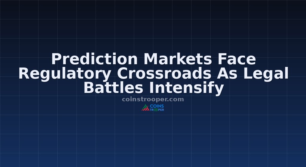 Prediction Markets Face Regulatory Crossroads As Legal Battles Intensify