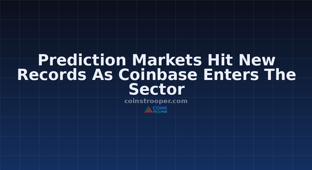 Prediction Markets Hit New Records As Coinbase Enters The Sector