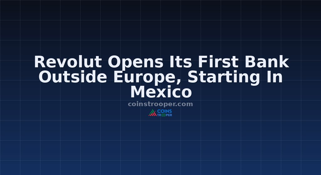 Revolut Opens Its First Bank Outside Europe, Starting In Mexico