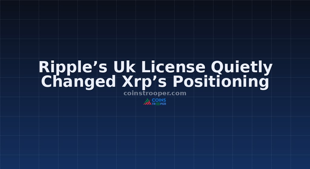 Ripple’s Uk License Quietly Changed Xrp’s Positioning