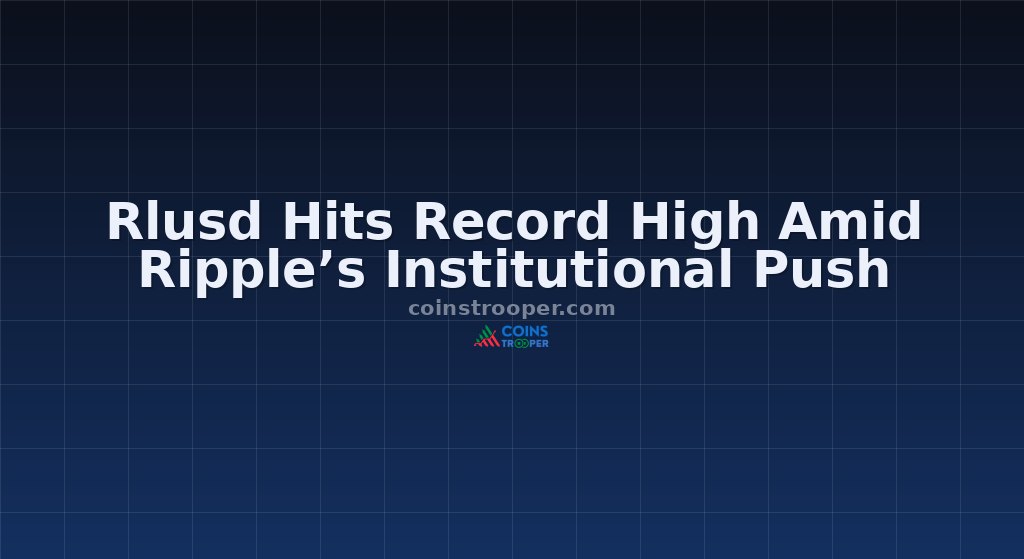 Rlusd Hits Record High Amid Ripple’s Institutional Push