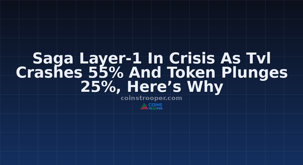 Saga Layer-1 In Crisis As Tvl Crashes 55% And Token Plunges 25%, Here’s Why