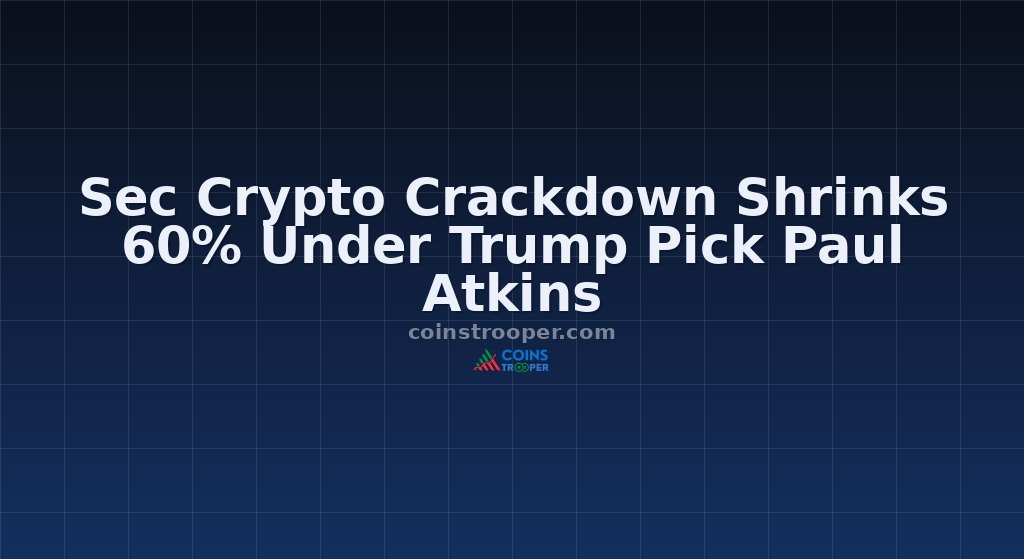 Sec Crypto Crackdown Shrinks 60% Under Trump Pick Paul Atkins