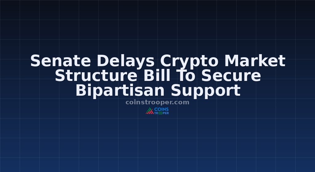 Senate Delays Crypto Market Structure Bill To Secure Bipartisan Support