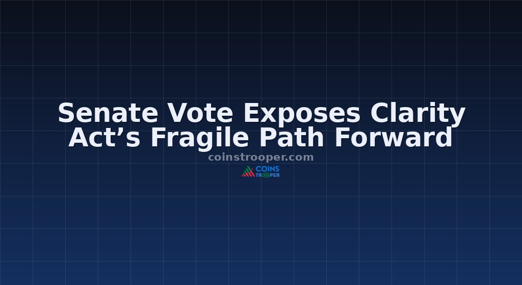 Senate Vote Exposes Clarity Act’s Fragile Path Forward